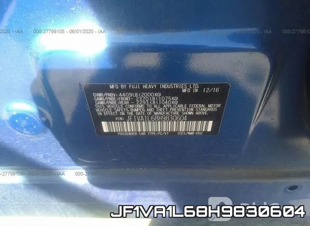 JF1VA1L68H9830604 фото 10