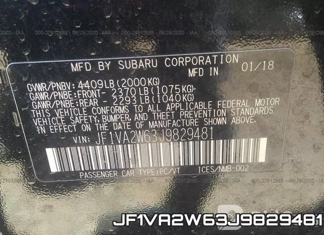 JF1VA2W63J9829481 фото 10