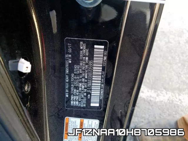 JF1ZNAA10H8705986 фото 2