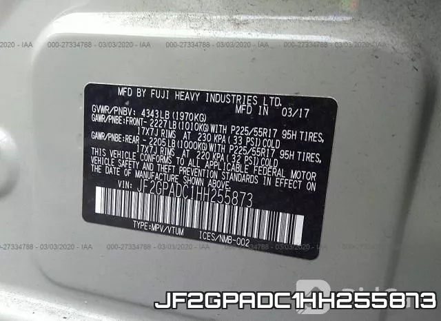 JF2GPADC1HH255873 фото 10