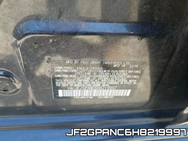 JF2GPANC6H8219997 фото 2