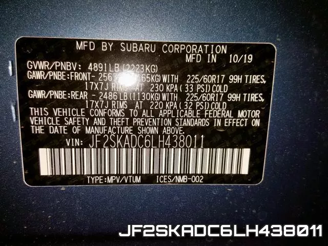 JF2SKADC6LH438011 фото 2