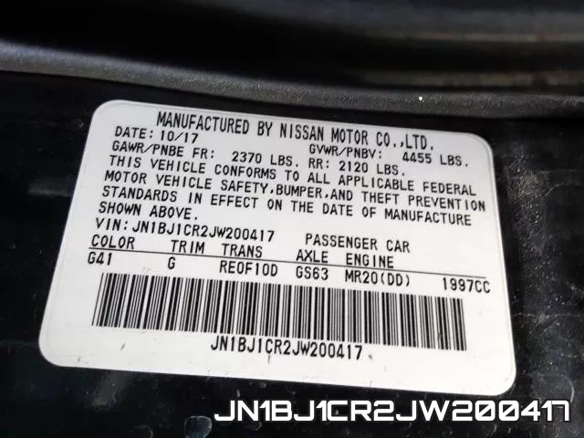 JN1BJ1CR2JW200417 фото 2