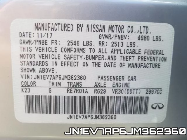 JN1EV7AP6JM362360 фото 2