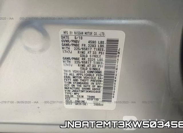JN8AT2MT3KW503456 фото 10
