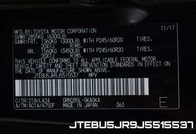 JTEBU5JR9J5515537 фото 2