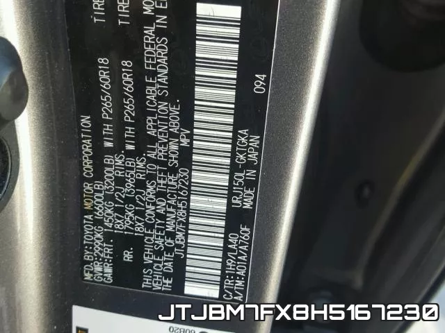JTJBM7FX8H5167230 фото 2