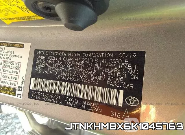 JTNKHMBX6K1045763 фото 10