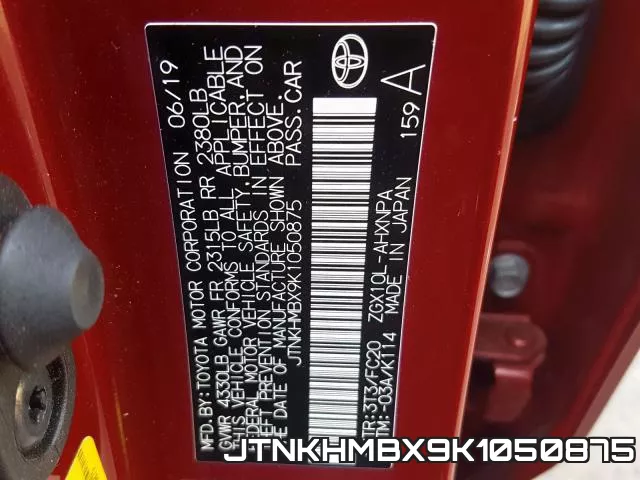 JTNKHMBX9K1050875 фото 2