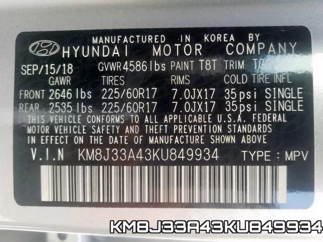 KM8J33A43KU849934 фото 2