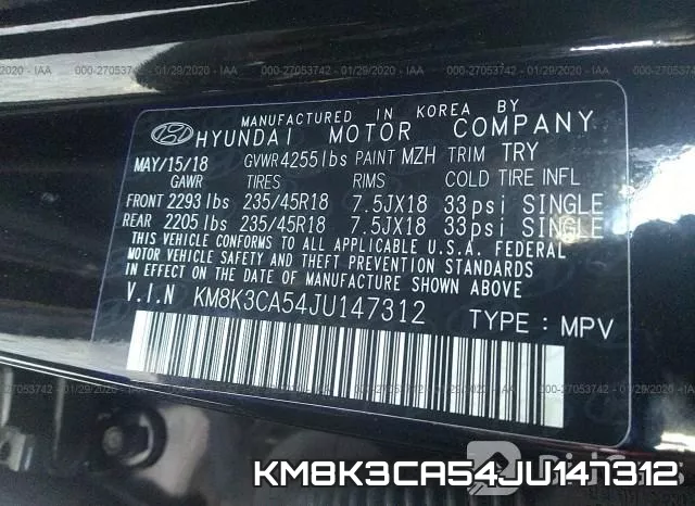 KM8K3CA54JU147312 фото 10