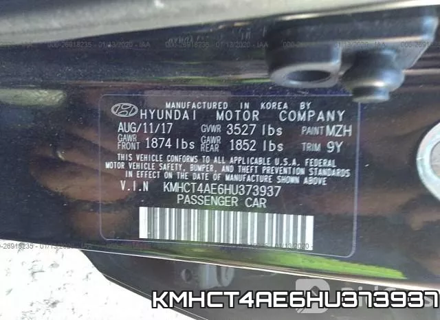 KMHCT4AE6HU373937 фото 10
