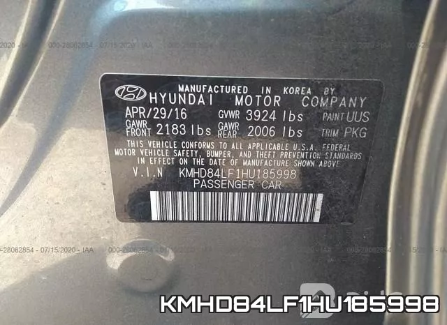 KMHD84LF1HU185998 фото 10