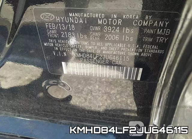 KMHD84LF2JU646115 фото 10