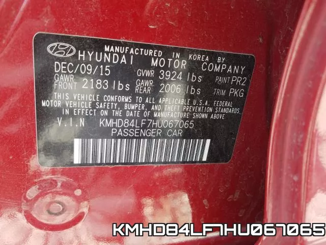 KMHD84LF7HU067065 фото 2