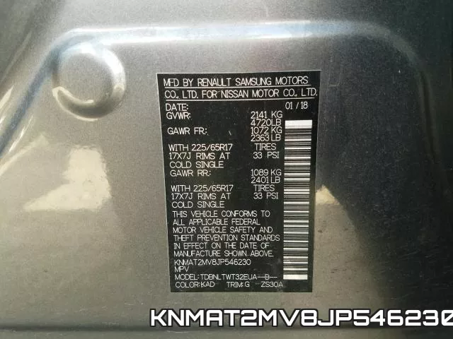 KNMAT2MV8JP546230 фото 2