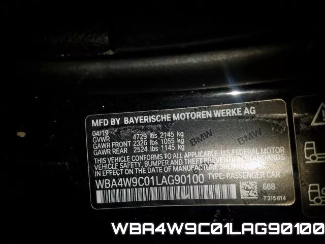 WBA4W9C01LAG90100 фото 2