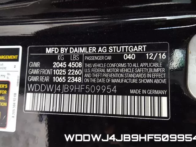 WDDWJ4JB9HF509954 фото 2