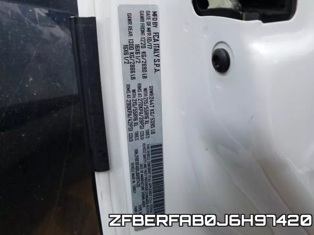 ZFBERFAB0J6H97420 фото 2