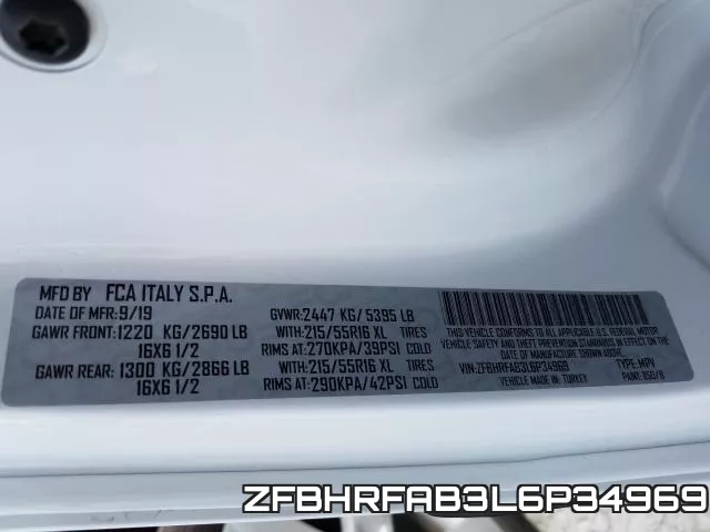 ZFBHRFAB3L6P34969 фото 2