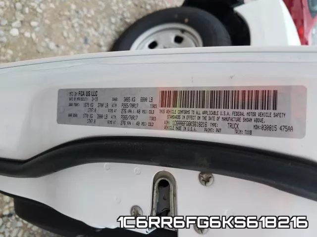 1C6RR6FG6KS618216 фото 2