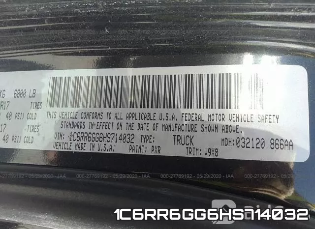 1C6RR6GG6HS714032 фото 10
