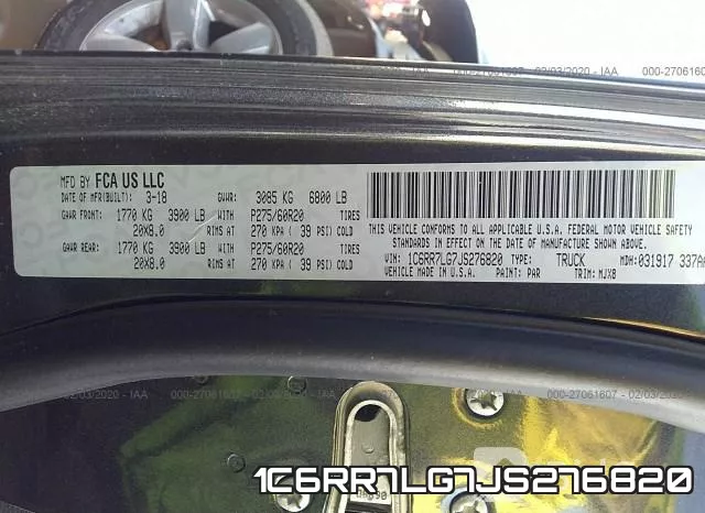 1C6RR7LG7JS276820 фото 10
