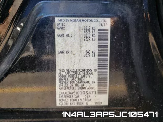 1N4AL3AP5JC105471 фото 2