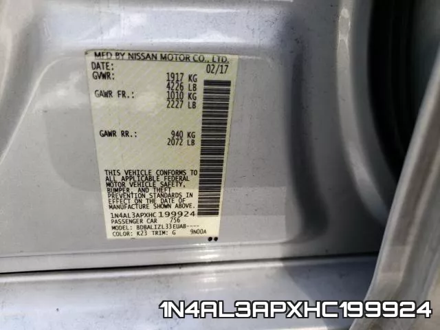 1N4AL3APXHC199924 фото 2
