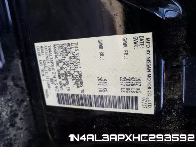 1N4AL3APXHC293592 фото 2