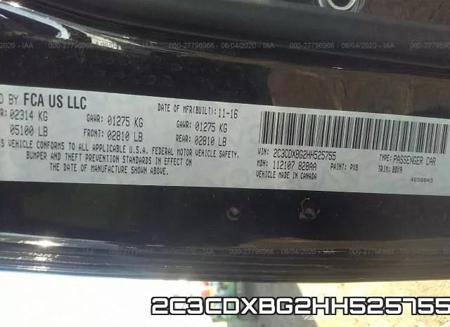 2C3CDXBG2HH525755 фото 10