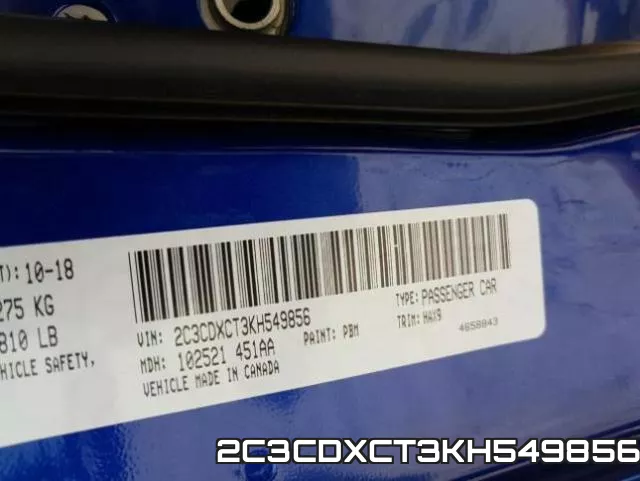 2C3CDXCT3KH549856 фото 2