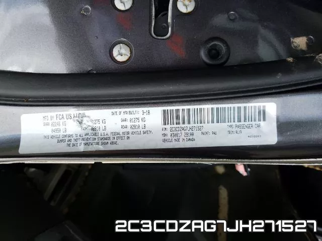 2C3CDZAG7JH271527 фото 2