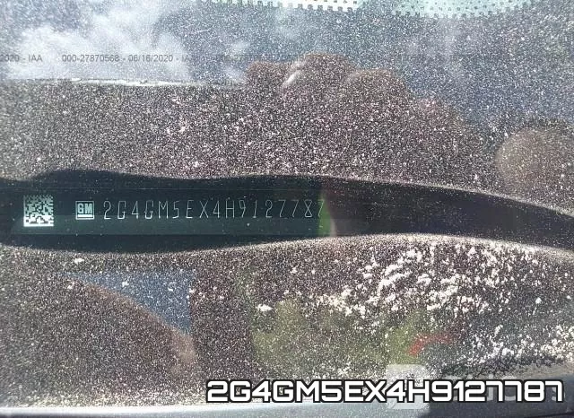 2G4GM5EX4H9127787 фото 10