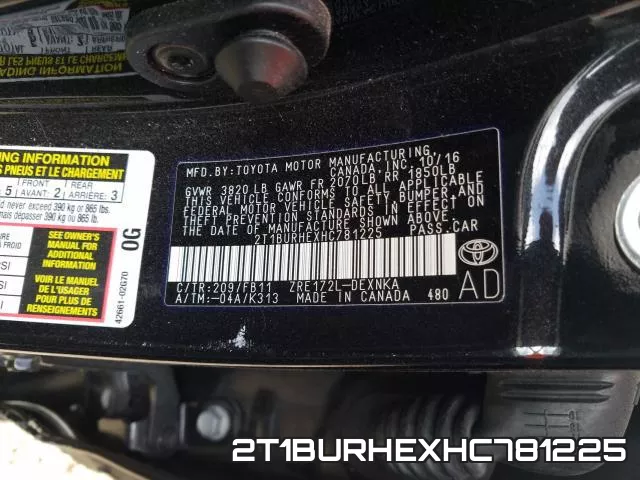 2T1BURHEXHC781225 фото 2