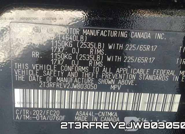 2T3RFREV2JW803050 фото 10