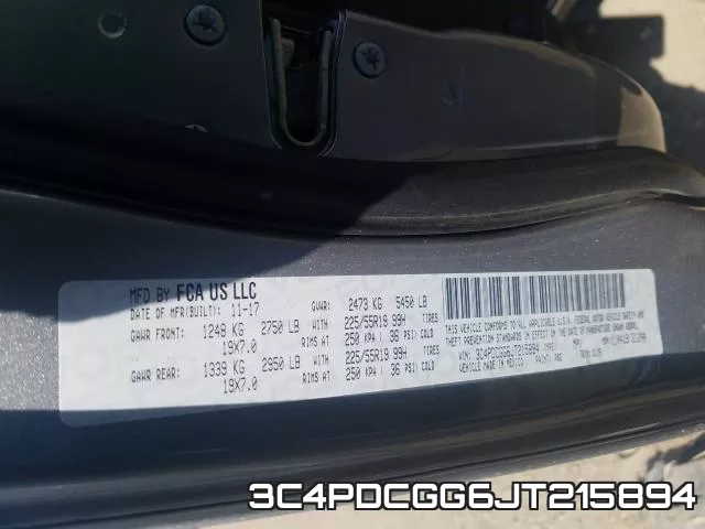 3C4PDCGG6JT215894 фото 2