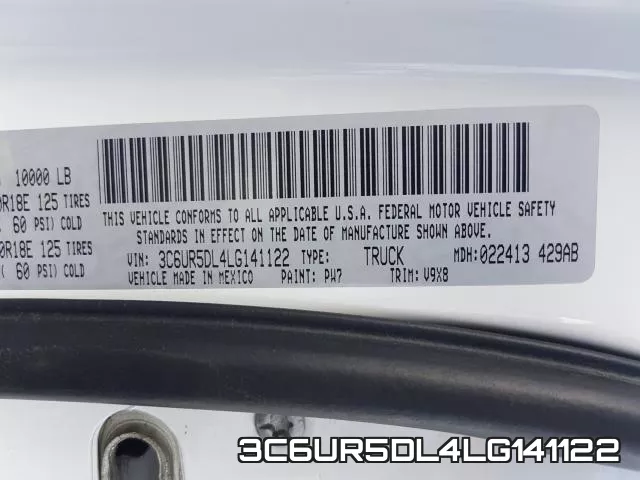 3C6UR5DL4LG141122 фото 2