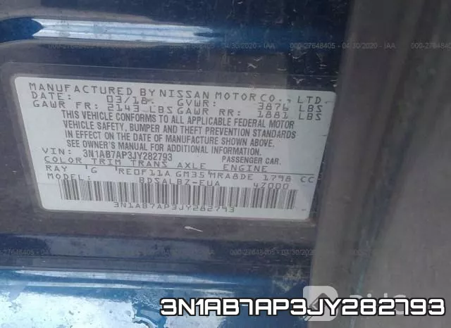 3N1AB7AP3JY282793 фото 10