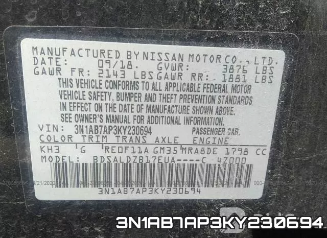 3N1AB7AP3KY230694 фото 10