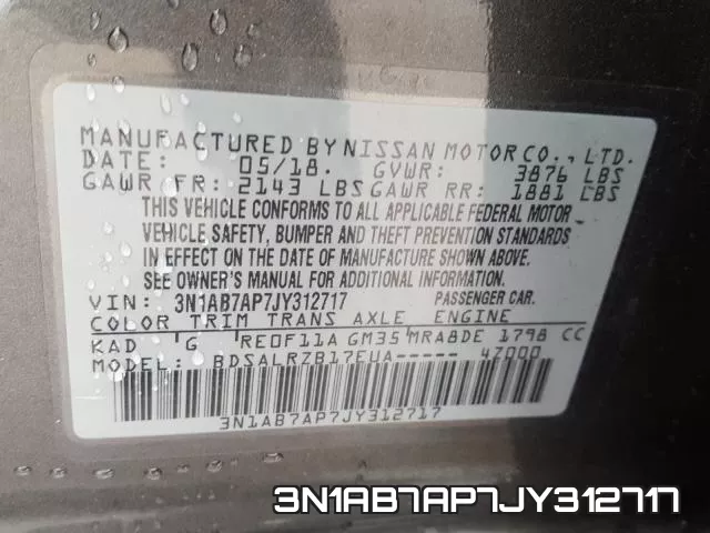 3N1AB7AP7JY312717 фото 2