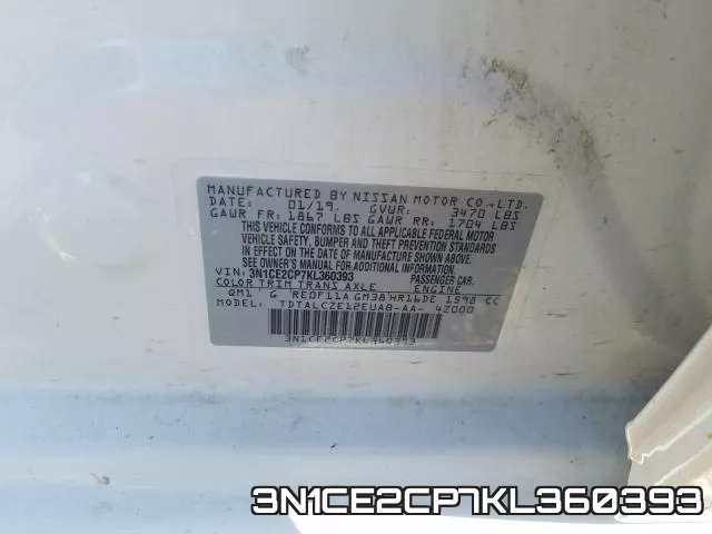 3N1CE2CP7KL360393 фото 2