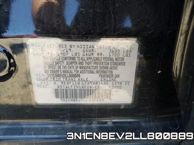 3N1CN8EV2LL800889 фото 2