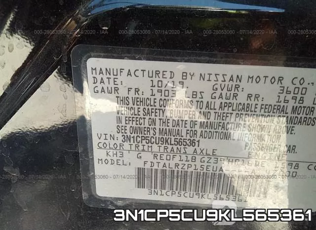 3N1CP5CU9KL565361 фото 10