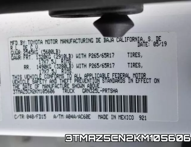 3TMAZ5CN2KM105606 фото 2
