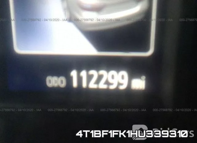 4T1BF1FK1HU339310 фото 8
