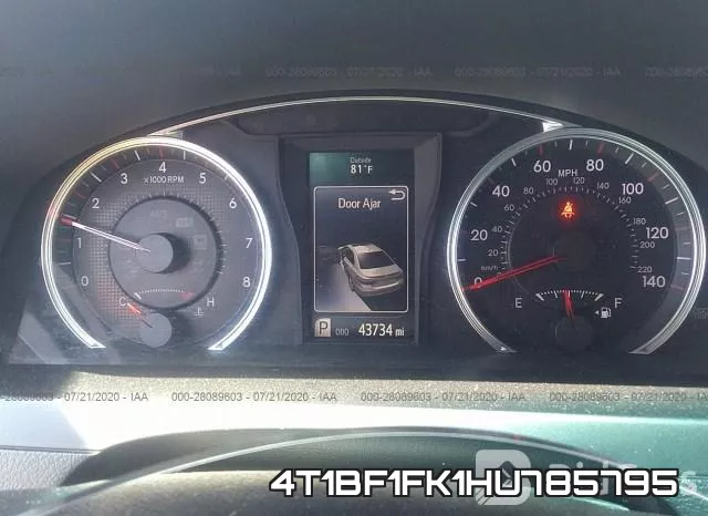 4T1BF1FK1HU785795 фото 8