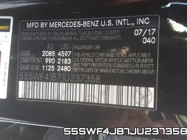 55SWF4JB7JU237358 фото 2