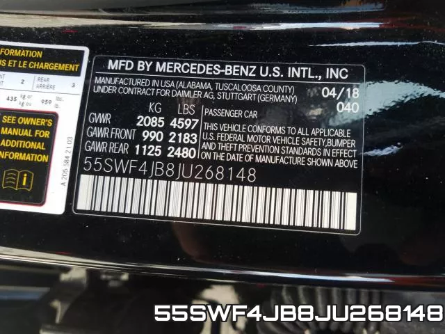 55SWF4JB8JU268148 фото 2