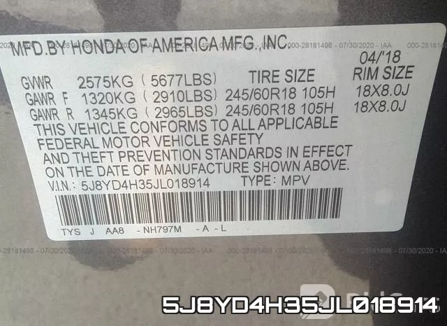 5J8YD4H35JL018914 фото 10